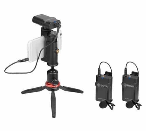 BOYA TRÅDLØS SÆT M/2 STYK BODYPACK TIL DSLR OG SMARTPHONES - Billede 4