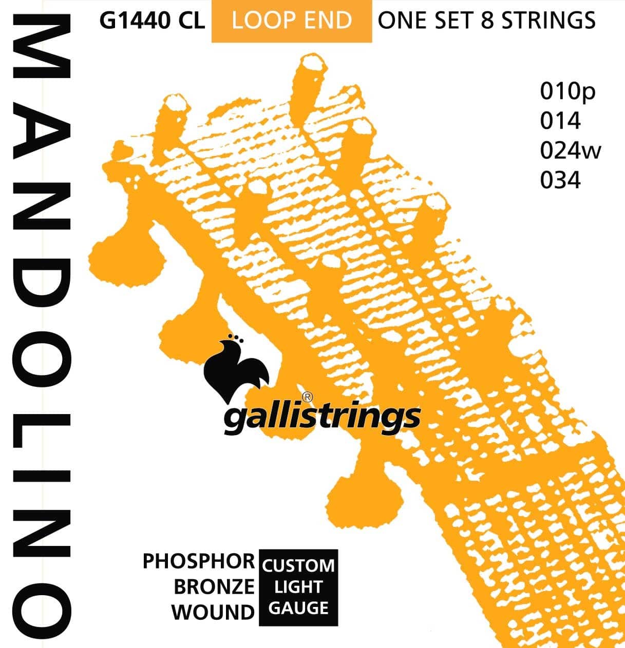Gallistrings Phosphor Bronze Mandolin Strenge (flere størrelser)