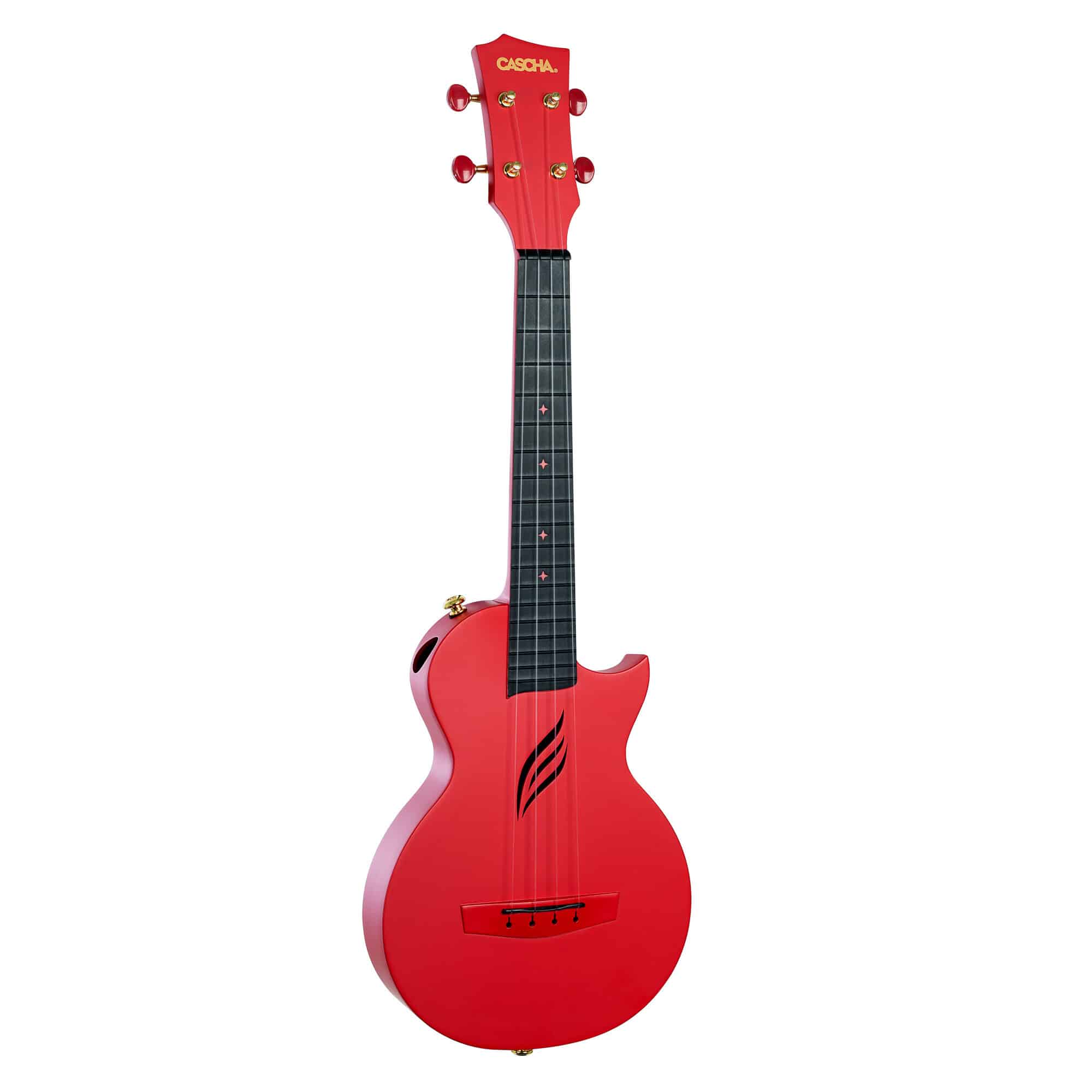 Cascha carbon fiber concert ukulele Red Set HH 2258 incl. ukulele rem+ plekter og bag. (Kopier) - Billede 4