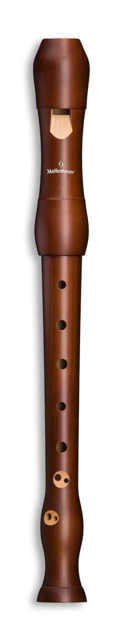 Mollenhauer Barok Sopran Blokfløjte, træfløjte; Pearwood/pæretræ Doppelloch dark stained