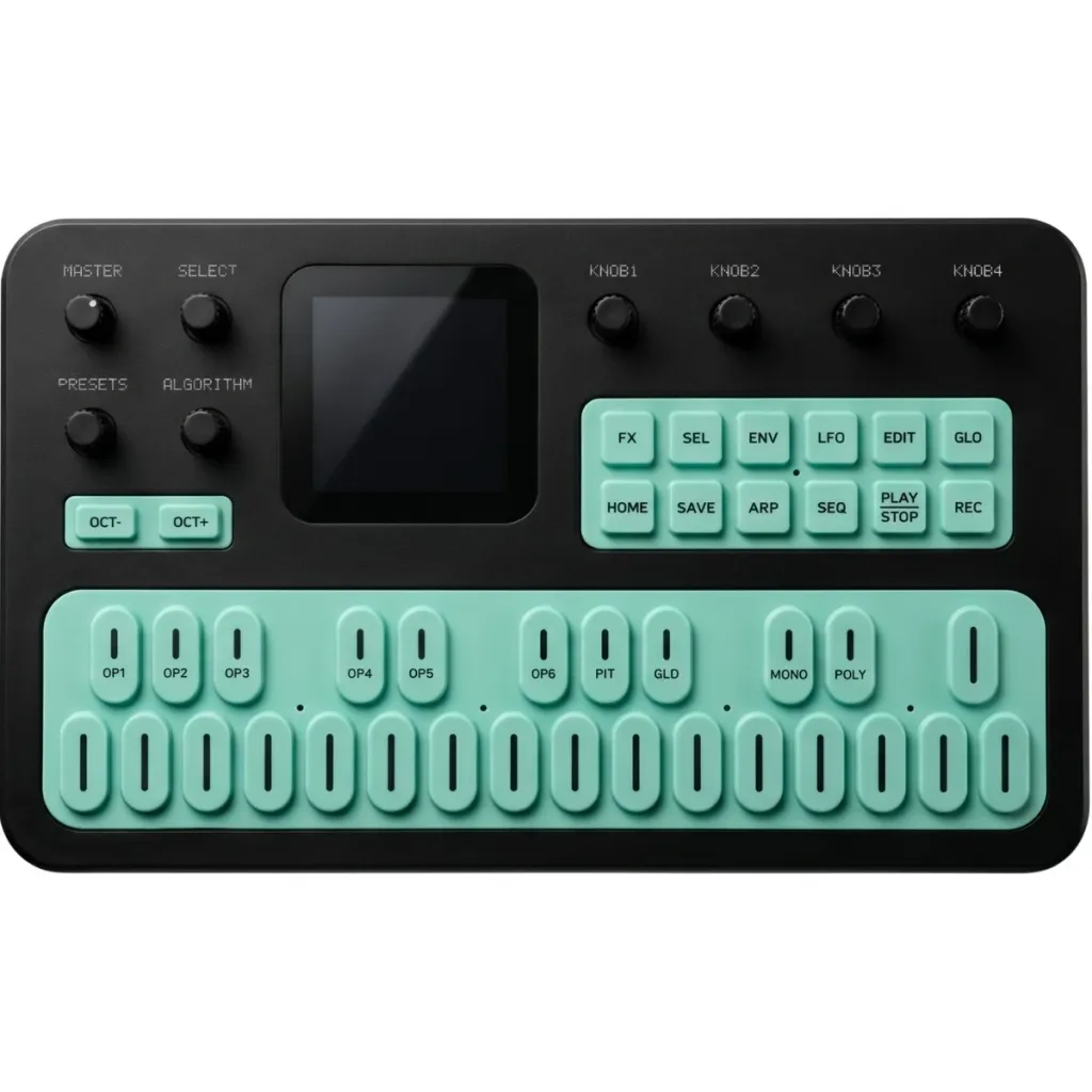 M-Vave FM-1 midi-keyboard, med indbygget FM-synth