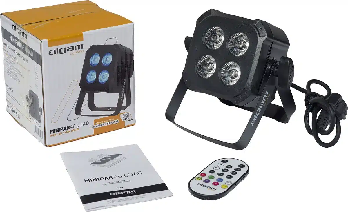 Algam Lighting MINIPAR46 QUAD - Compact RGBW, 4 X 6W LED Par