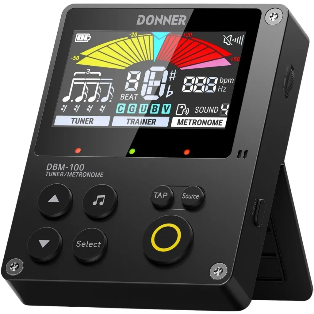 Donner DBM-100 metronome, 3-i-1 digital metronom, tuner og rytmetræner