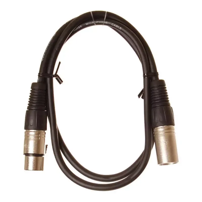 HiEnd XLR-til-XLR-kabel 5 meter, Bruges til mikrofon, højttaler, mixer, forstærker, instrumenter mm.
