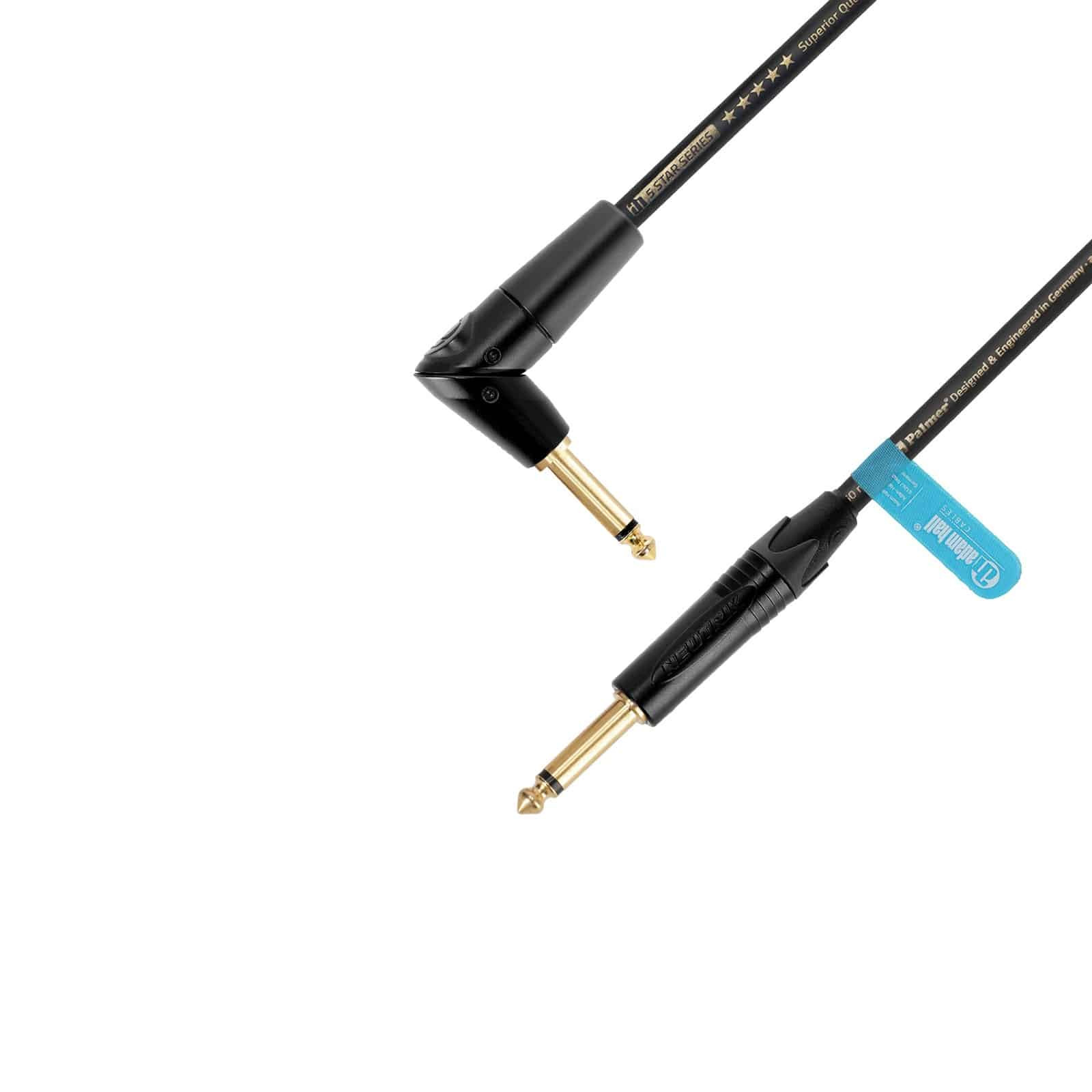 Adam Hall 5 STAR IPPR 0300 FLIPJACK®instrument kabel, straight and angled jack | 3 m