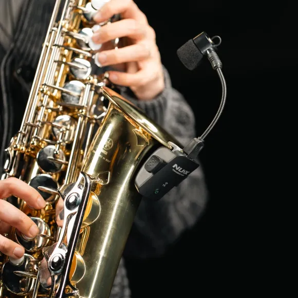 NUX B6 Pro trådløs system til blæseinstrumenter, Trådløst system designet specielt til blæseinstrumenter