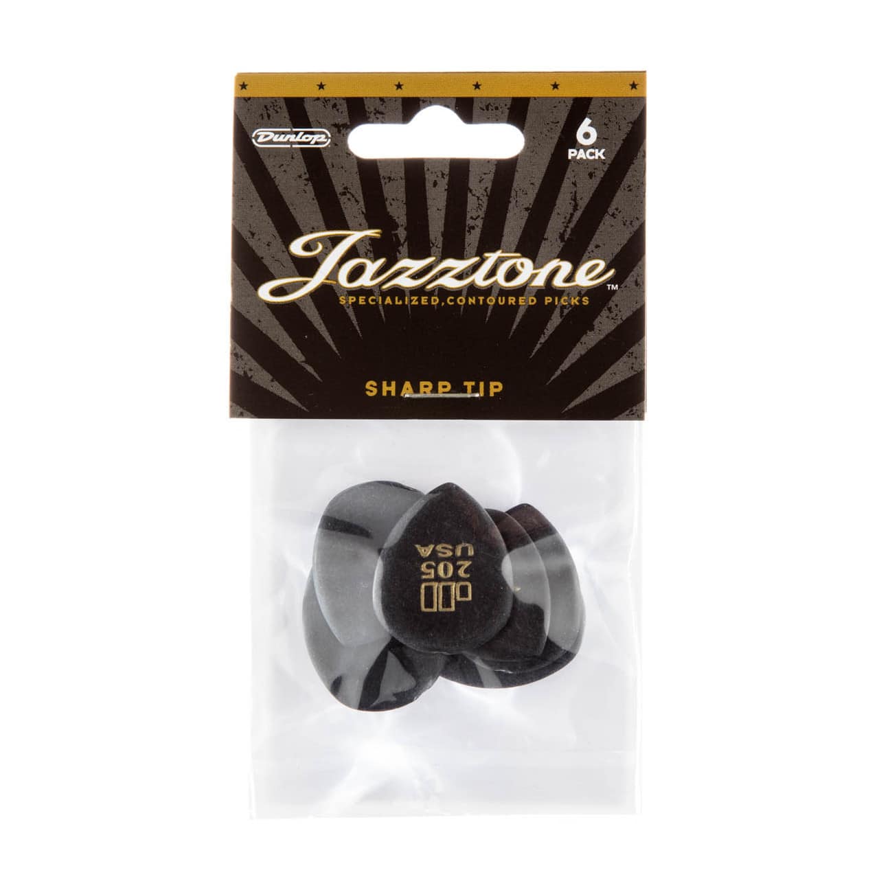 Dunlop Jazz Tone 477R205, POINT TIP PICK 2.08MM, plekter - Billede 4