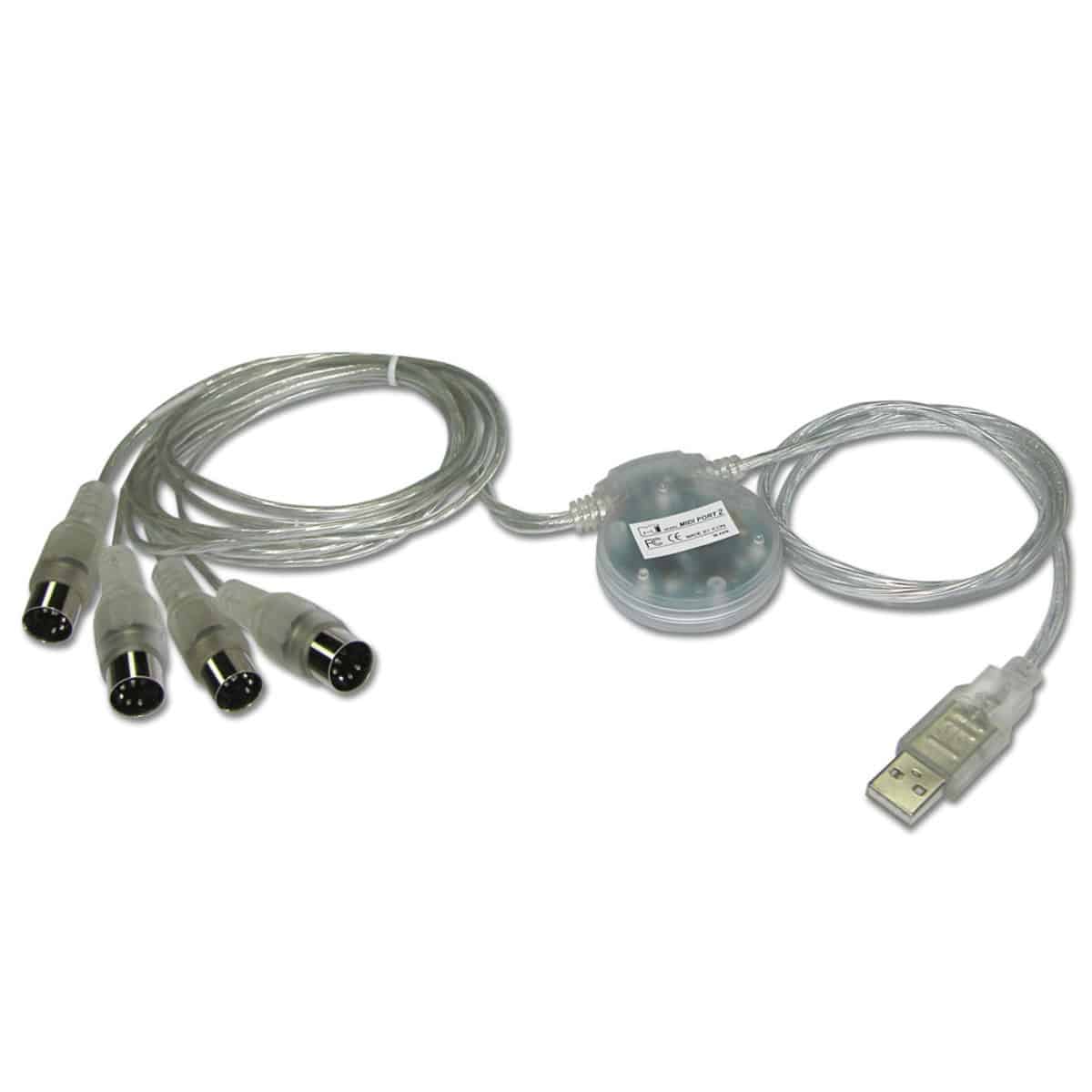 ICon Pro Audio MidiPort, 2 Midi input / 2 Midi udgange, USB 2.0