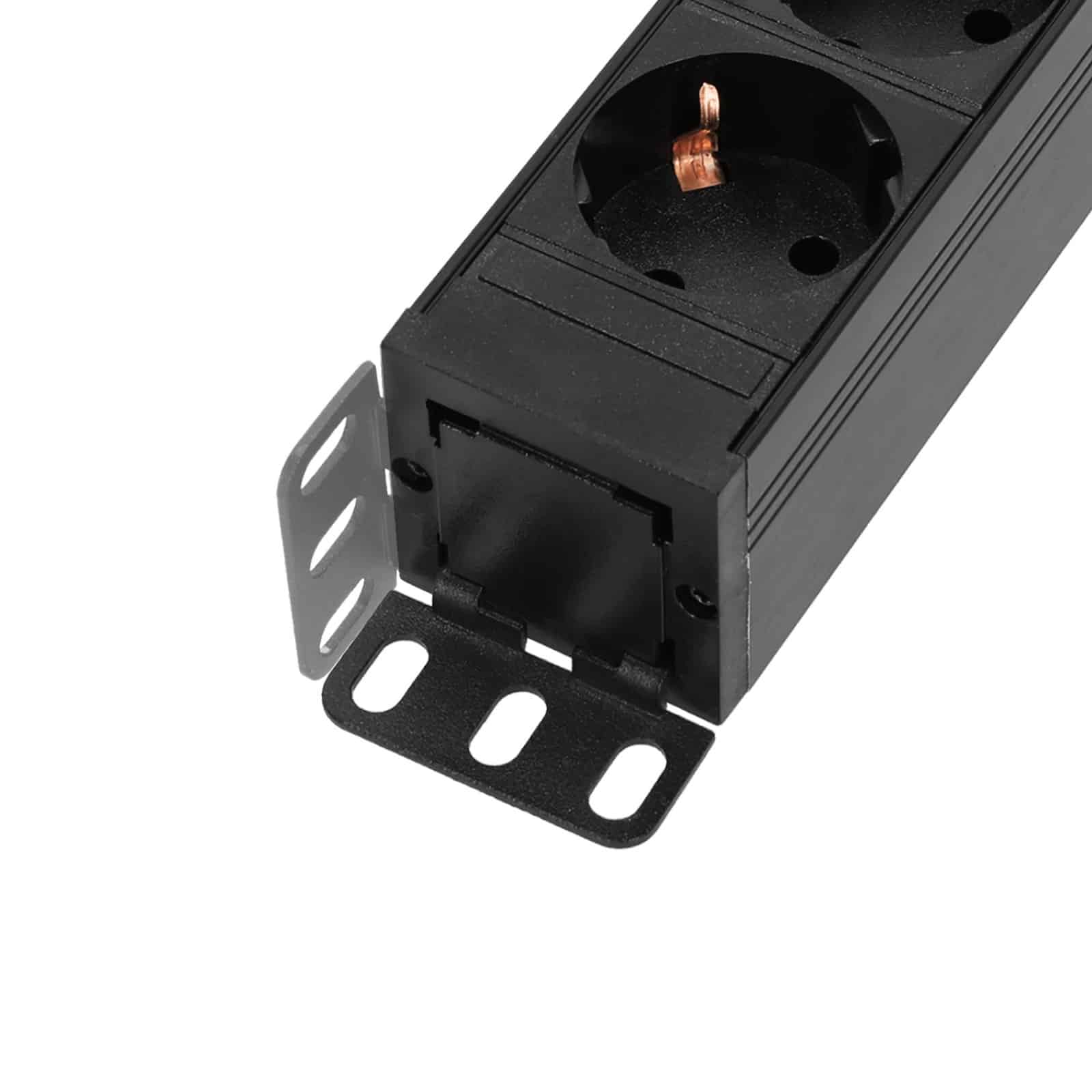RACK PDU 8S 19" Power Strip 1U | 8-way | with switch - Billede 4
