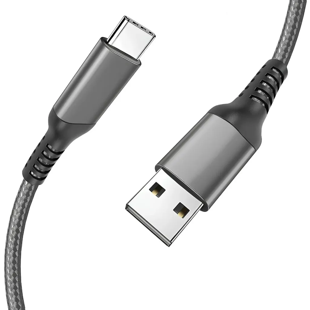 Celebrat CB40 USB C til A, Flettet nylon og aluminium for holdbarhed - Billede 4