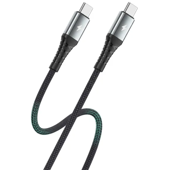 Celebrat CB41 USB C til C, Flettet nylon og aluminium for holdbarhed