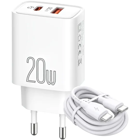 Celebrat C-H15 USB-C-A strømforsyning, 5V 3000mA