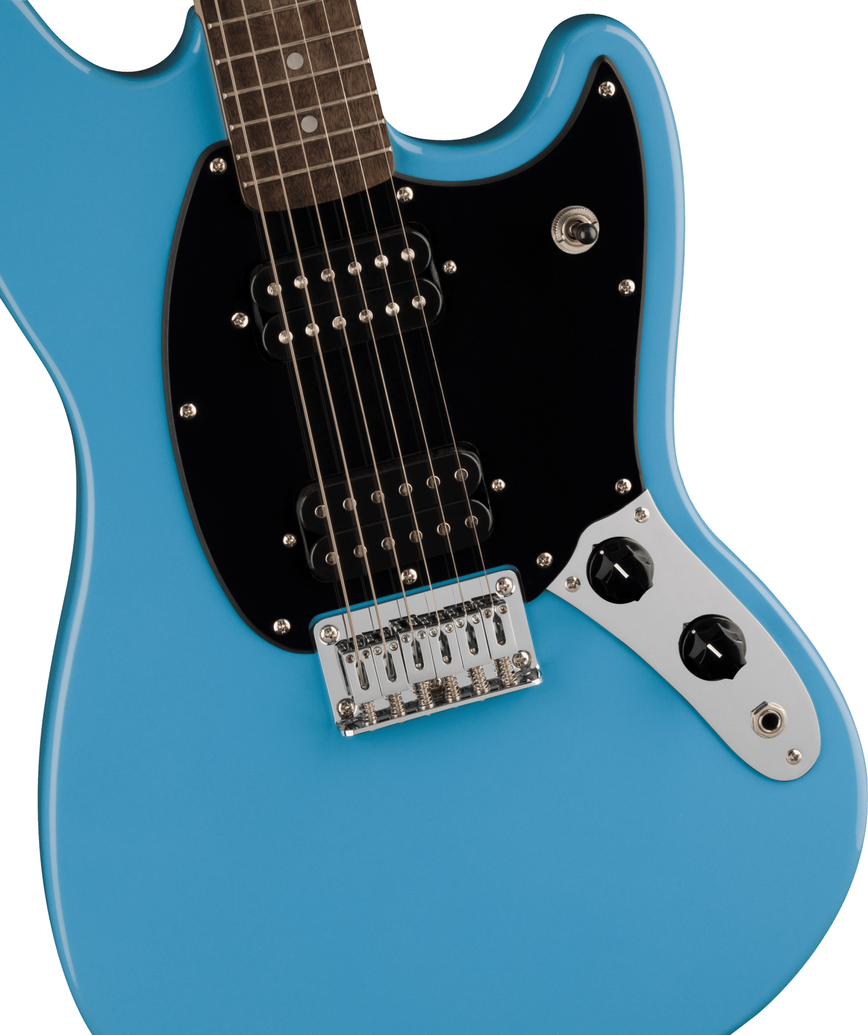 Squier Sonic® Mustang® HH, Laurel Fingerboard, Black Pickguard, California Blue - Billede 3
