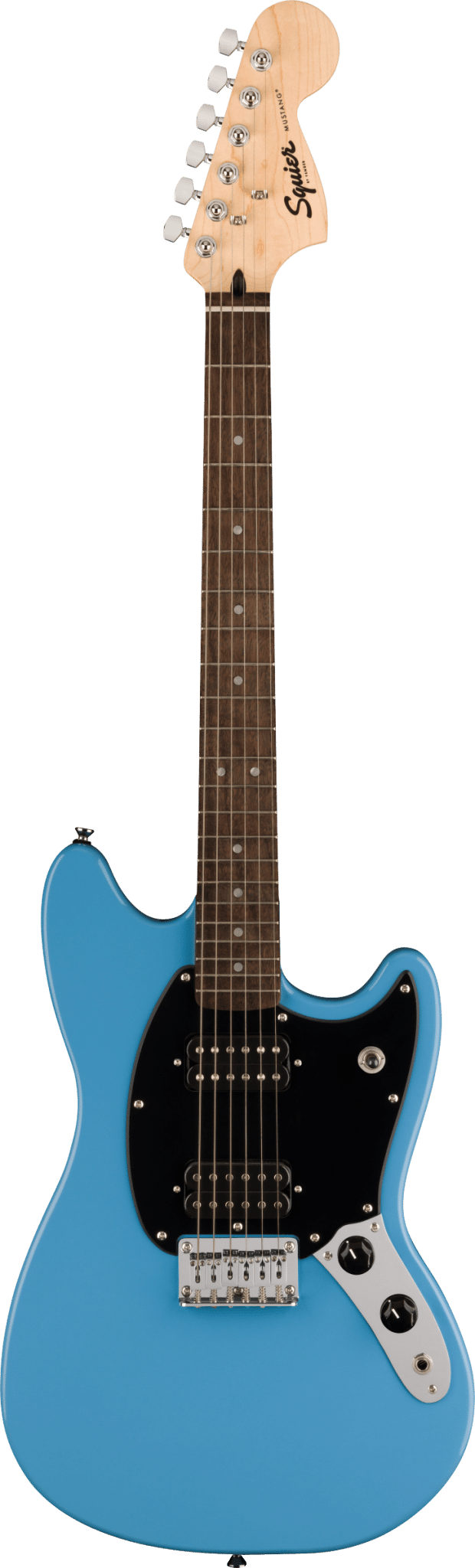 Squier Sonic® Mustang® HH, Laurel Fingerboard, Black Pickguard, California Blue