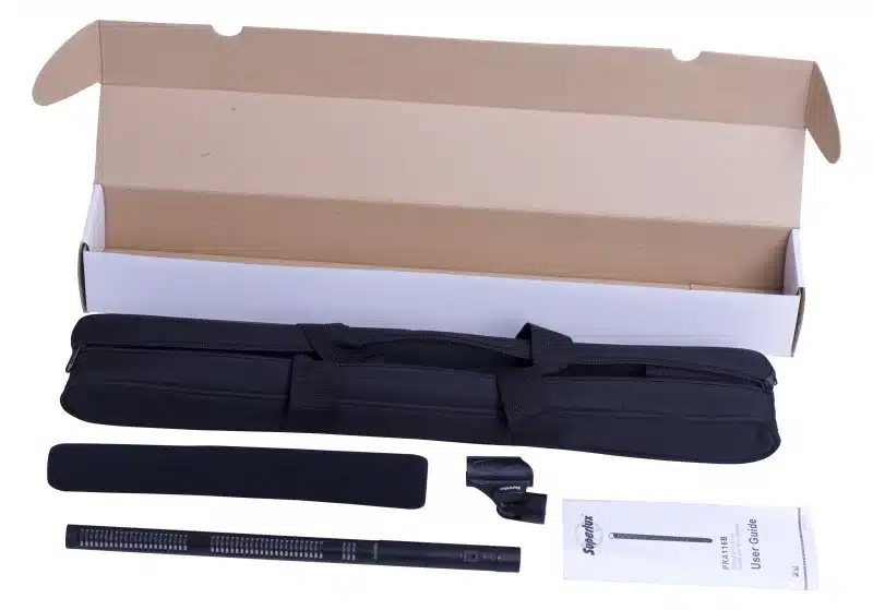 Superlux Shutgun mikrofon, batteri powered